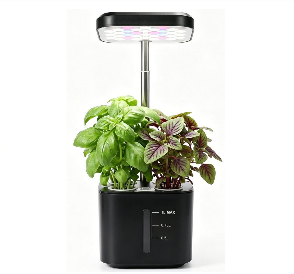 4-pod mini hydroponic garden